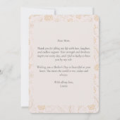 Floral Sweet Elegant Foto Moederdag Kaart (Achterkant)