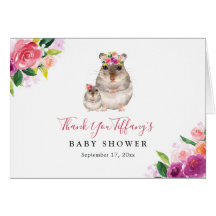 Floral Sweet Mam en Baby Mouse Baby shower