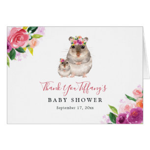 Floral Sweet Mam en Baby Mouse Baby shower