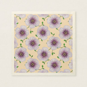 Floral Sweet Paarse Garden Flowers op elke kleur Servet