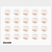Floral Sweet Zestien Verjaardagsenvelop Sticker (Vel)