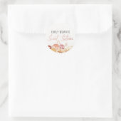 Floral Sweet Zestien Verjaardagsenvelop Sticker (Tas)