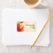 Floral Swirl Adresetiketten Etiket (Insitu)