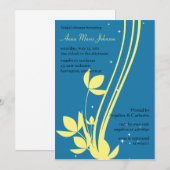 Floral Swirl - Bridal doucheuitnodiging Kaart (Voorkant / Achterkant)