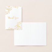 Floral Swirl Corner Dank u Folie Kaarten (Display)