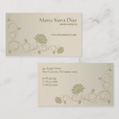 Floral Swirl Edge Visitekaartje (Voorkant / Achterkant)