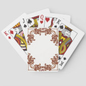 floral swirl speelkaarten (Achterkant)
