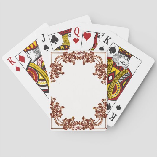 floral swirl speelkaarten (Achterkant)