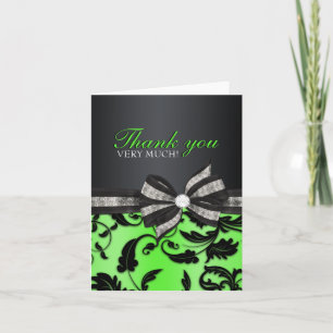 Floral Swirl Sweet Sixteen Bedankkaart