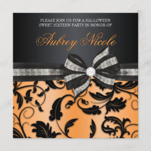 Floral Swirl Sweet Sixteen nodigt uit met juwelen. Kaart