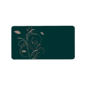 Floral Swirls Etiket (Voorkant)