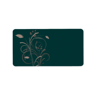 Floral Swirls Etiket