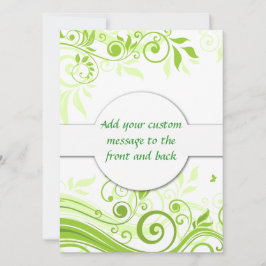 Floral Swirls in Hues of Fresh Green