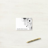 Floral Swirls Post-it® Notes (Op bureau)