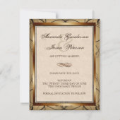  Floral Swirls sparen de Datum Save The Date (Achterkant)