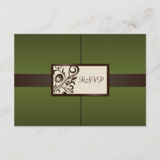 Floral Swirls Wedding RSVP