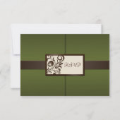 Floral Swirls Wedding RSVP (Voorkant)