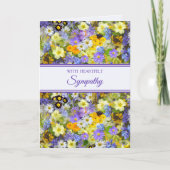 Floral Sympathcard Kaart (Voorkant)