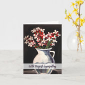 Floral Sympathcard Kaart (Gele Bloem)