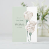 Floral Sympathie Erkenning Kaart (Staand voorkant)