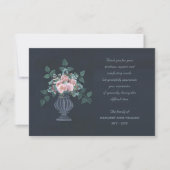 Floral sympathie Hartelijk dank Bedankkaart (Voorkant)