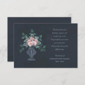 Floral sympathie Hartelijk dank Bedankkaart (Voorkant / Achterkant)