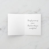 Floral Sympathy Card Loving You Kaart (Binnen)