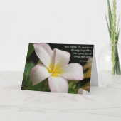 Floral Sympathy in een vers (Hebreeën) over geloof Kaart (Voorkant)