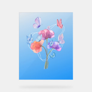 Floral Symphony Acryl Bord