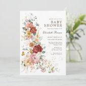 Floral Symphony |  Baby shower van tuinvesten Kaart (Staand voorkant)