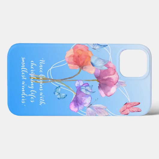 Floral Symphony Case-Mate iPhone Case (Achterkant (horizontaal))