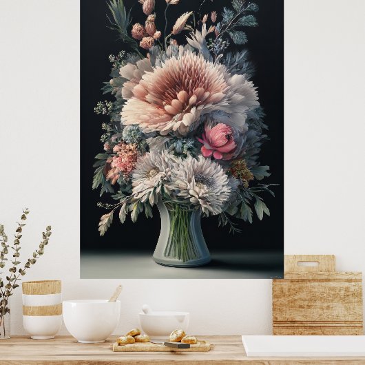 Floral Symphony Poster (Keuken)