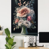Floral Symphony Poster (Thuiskantoor)