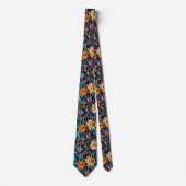 Floral Symphony Quilled Art Necktie Stropdas (Voorkant)