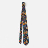Floral Symphony Quilled Art Necktie Stropdas (Achterkant)