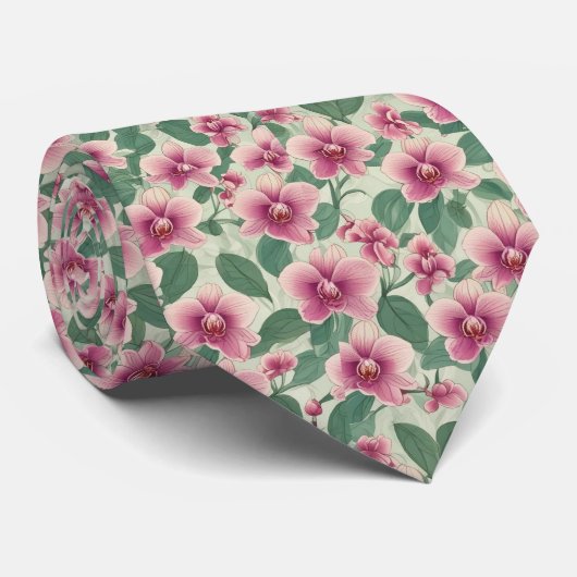 Floral Symphony Stropdas (Opgerold)