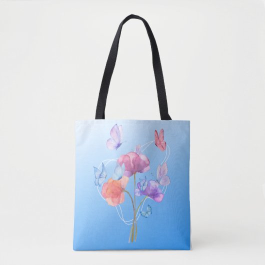 Floral Symphony Tote Bag (Voorkant)