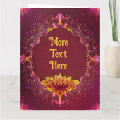 Floral Symphony: Wedding Elegance Collectie Bedankkaart (Achterkant)