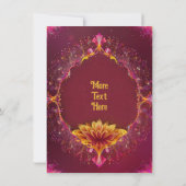 Floral Symphony: Wedding Elegance Collectie Kaart (Achterkant)