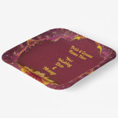 Floral Symphony: Wedding Elegance Collectie Papieren Bordje (Gebogen)