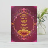 Floral Symphony: Wedding Elegance Collectie Save The Date (Staand voorkant)