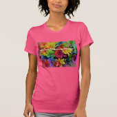 Floral T-Shirt (Fuchsia) maakt altijd dromen (Voorkant)