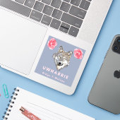 Floral T-Wolves Sticker (Laptop met iPhone)