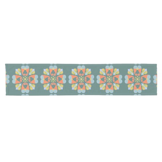 Floral Table Runner Korte Tafelloper (Horizontaal)