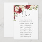 Floral-tafel-Waterverf van Bourgogne (Voorkant / Achterkant)