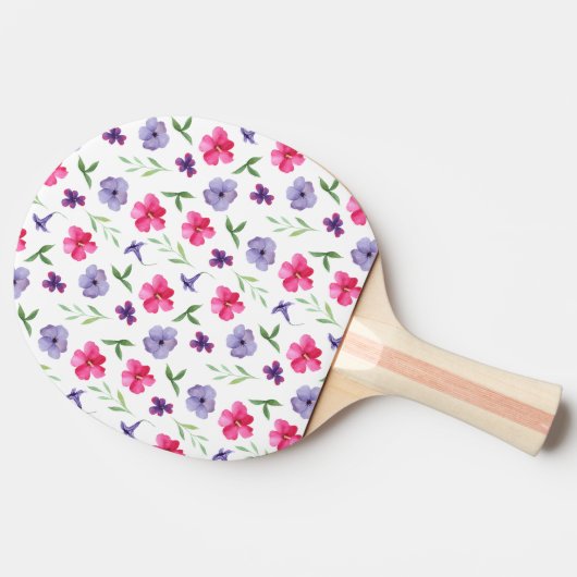 Floral Tafeltennisbatje (Zijkant)