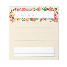 Floral Tan to do list
