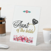 Floral tante van de Bride Reclamebord Met Voetstuk (Insitu)