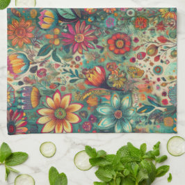 Floral Tapestry Keuken Handdoek