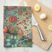 Floral Tapestry Keuken Handdoek (Quarter Fold)